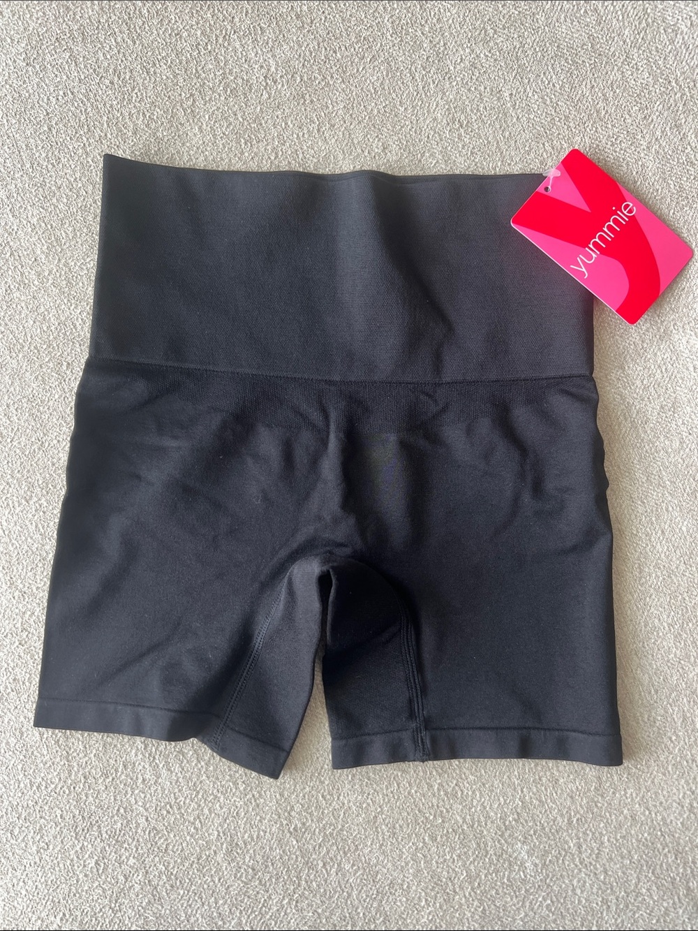 Yummie High-Waist Black Shaping Shorts